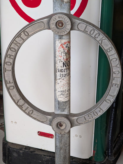 Cast Aluminum City of Toronto Bike Post