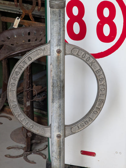 Cast Aluminum City of Toronto Bike Post