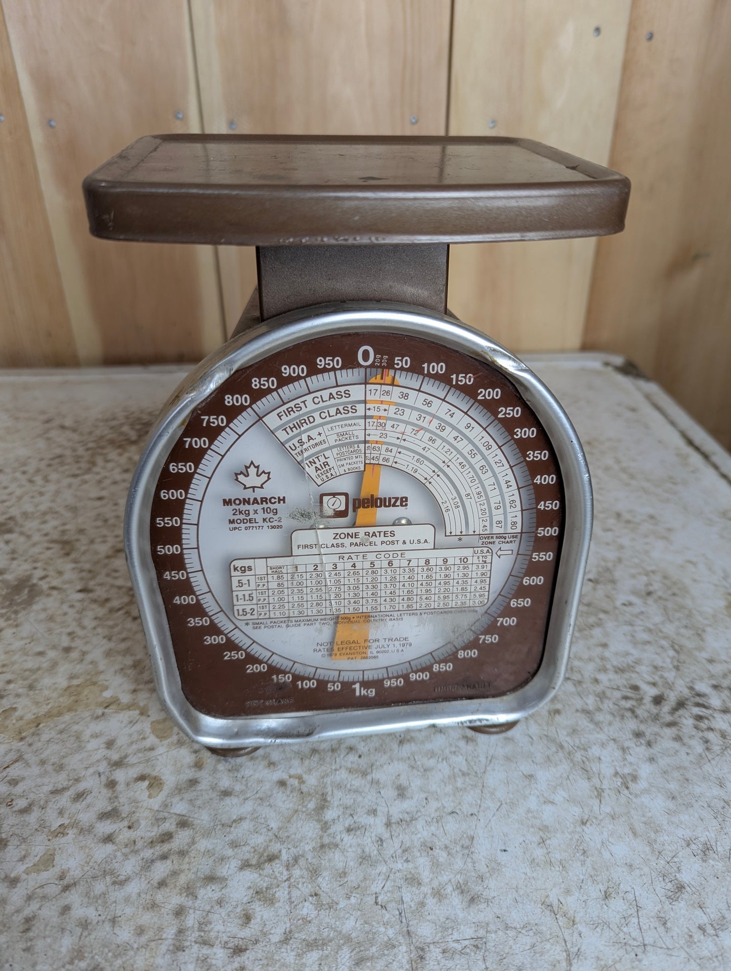 Vintage Pelouze Postal Scale Monarch Model KC-2