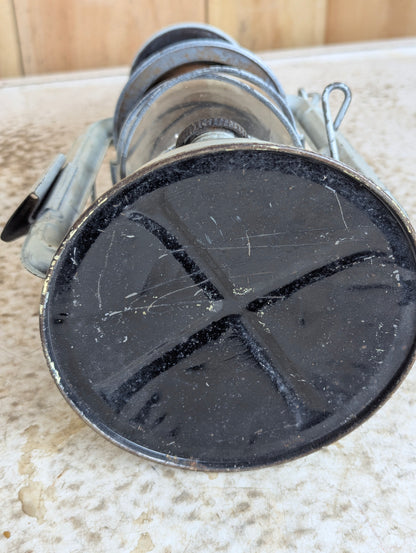 Vintage Green GSW Beacon Carriage Lantern with red Rear Lens