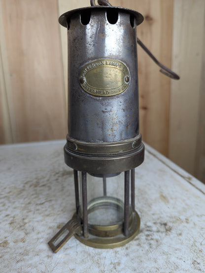 Antique Brass Miner’s Lamp