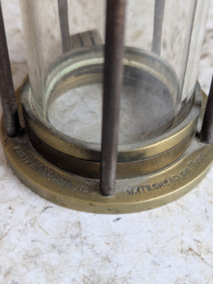 Antique Brass Miner’s Lamp