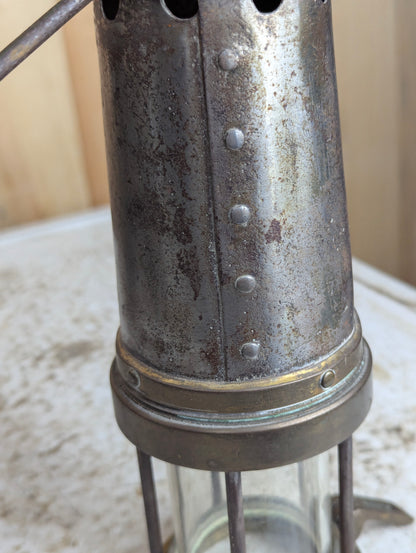 Antique Brass Miner’s Lamp