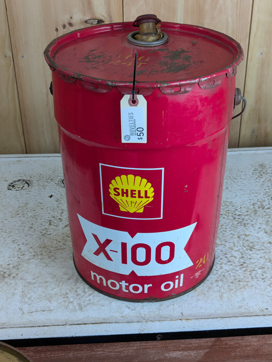 Shell X -100 Motor Oil Can