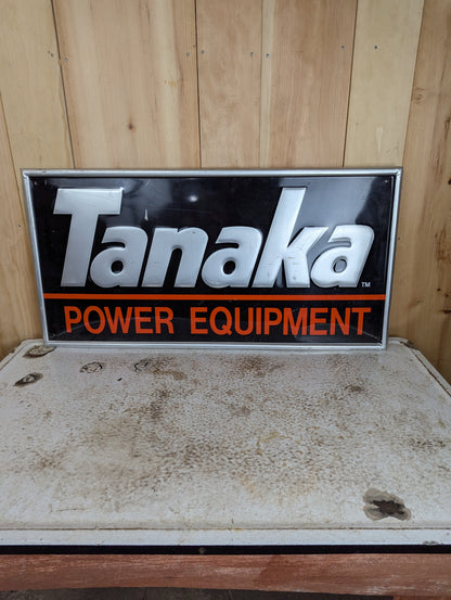 Tanaka Power Equipment Metal Sign