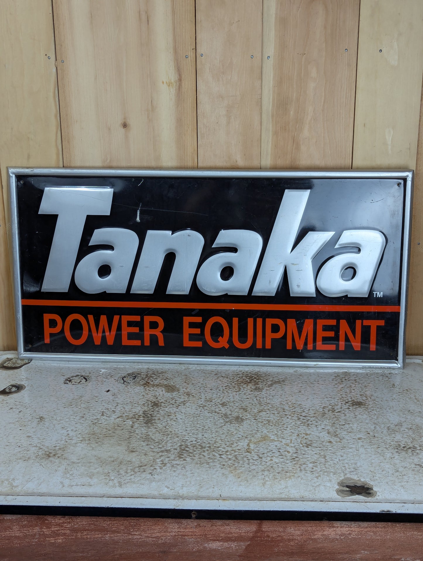 Tanaka Power Equipment Metal Sign