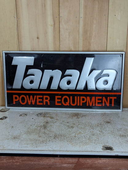 Tanaka Power Equipment Metal Sign