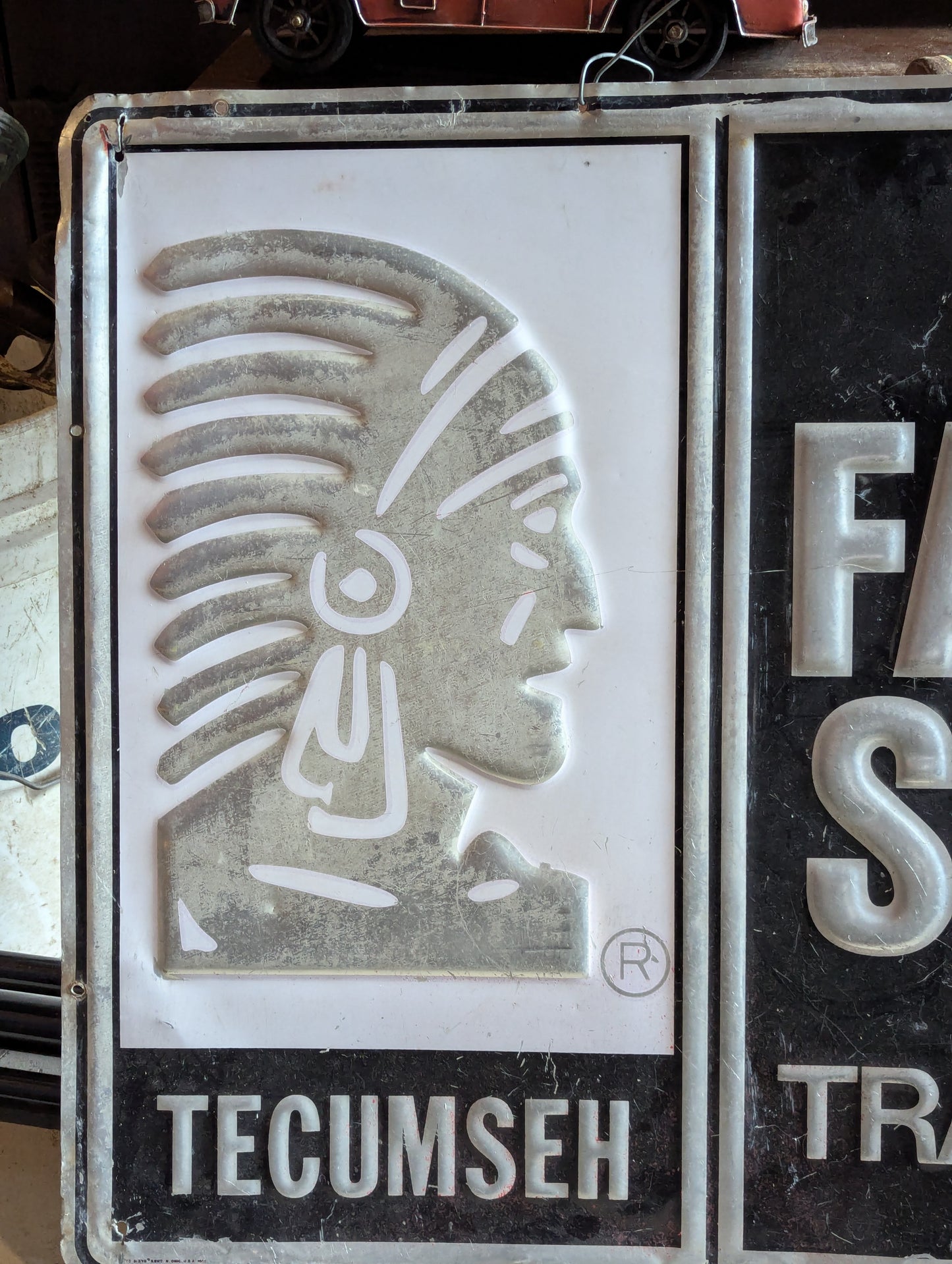 Tecumseh Factory Service Metal Sign