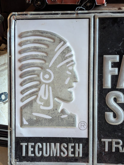 Tecumseh Factory Service Metal Sign