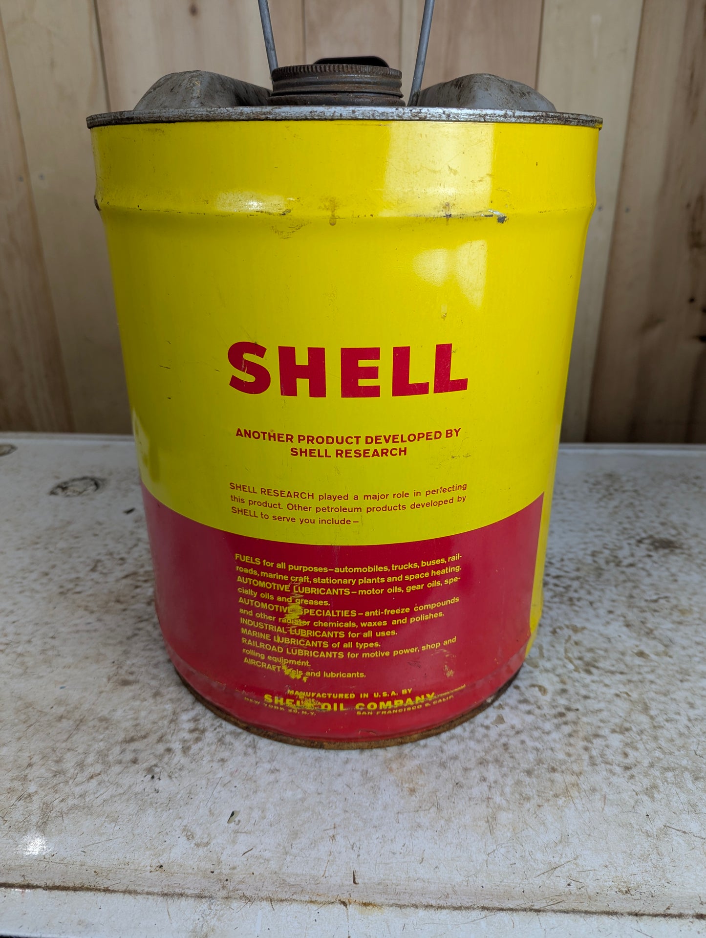 Shell Oil Can