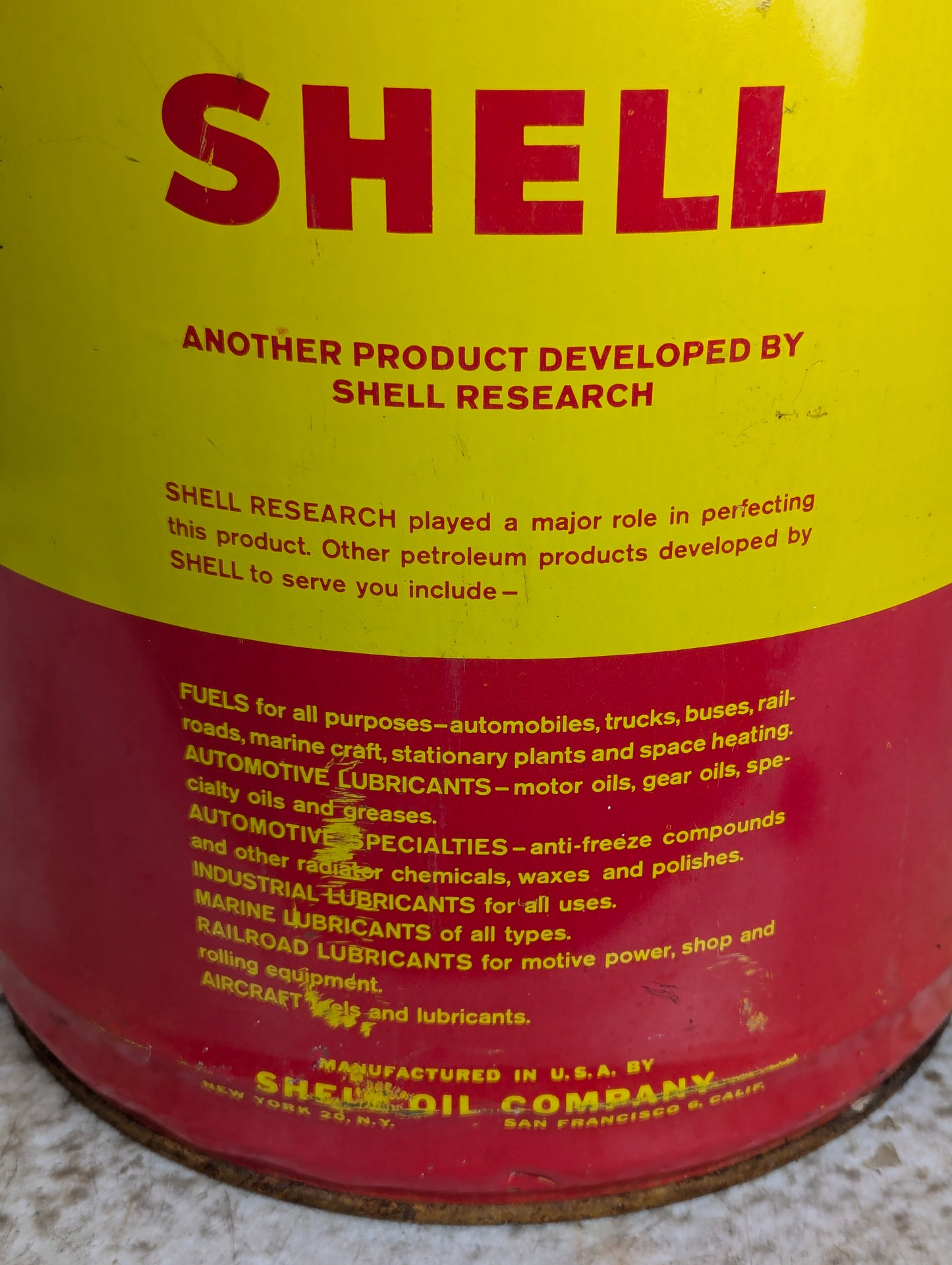 Shell Oil Can
