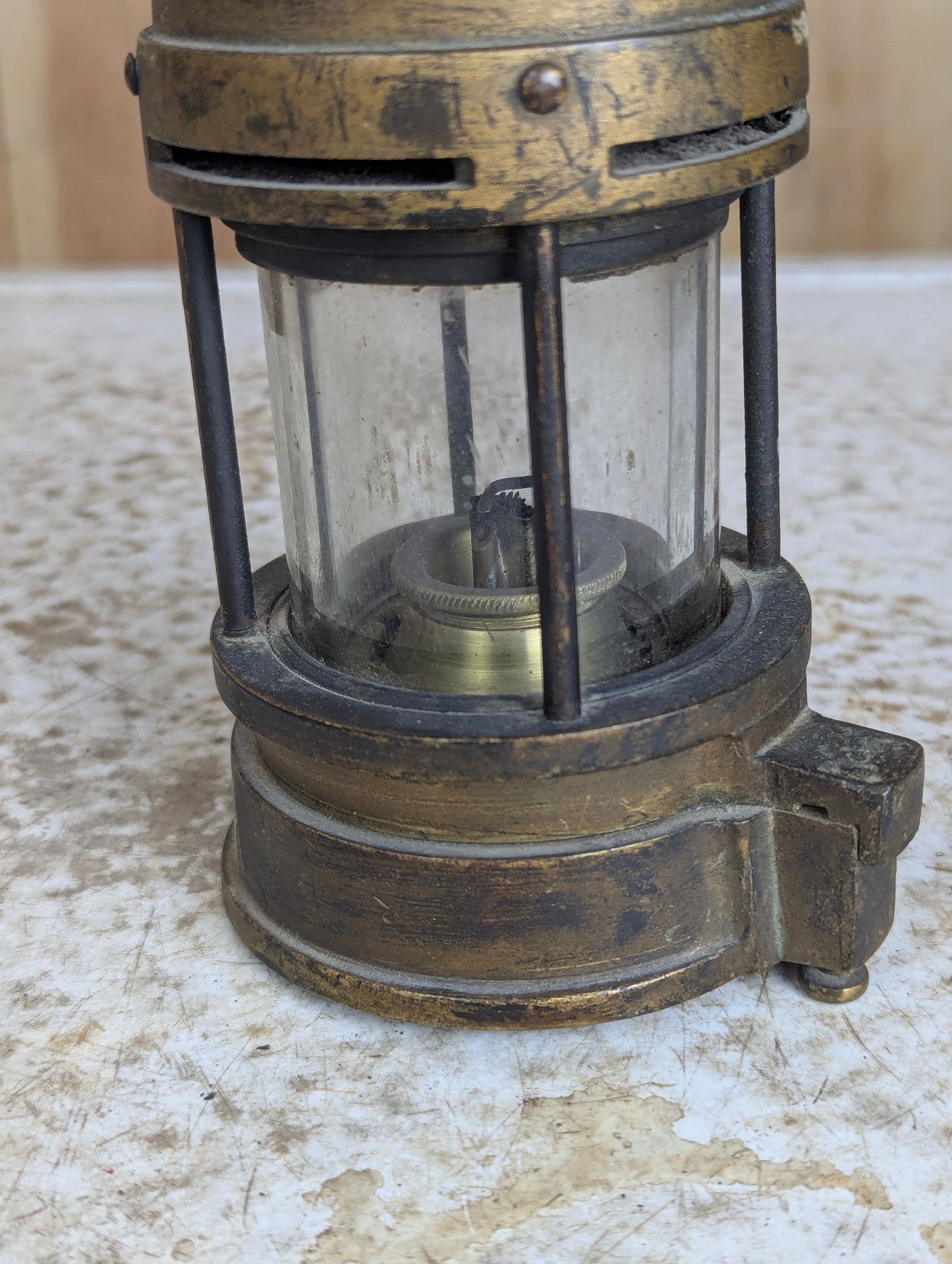 Antique Brass Miner’s Lamp