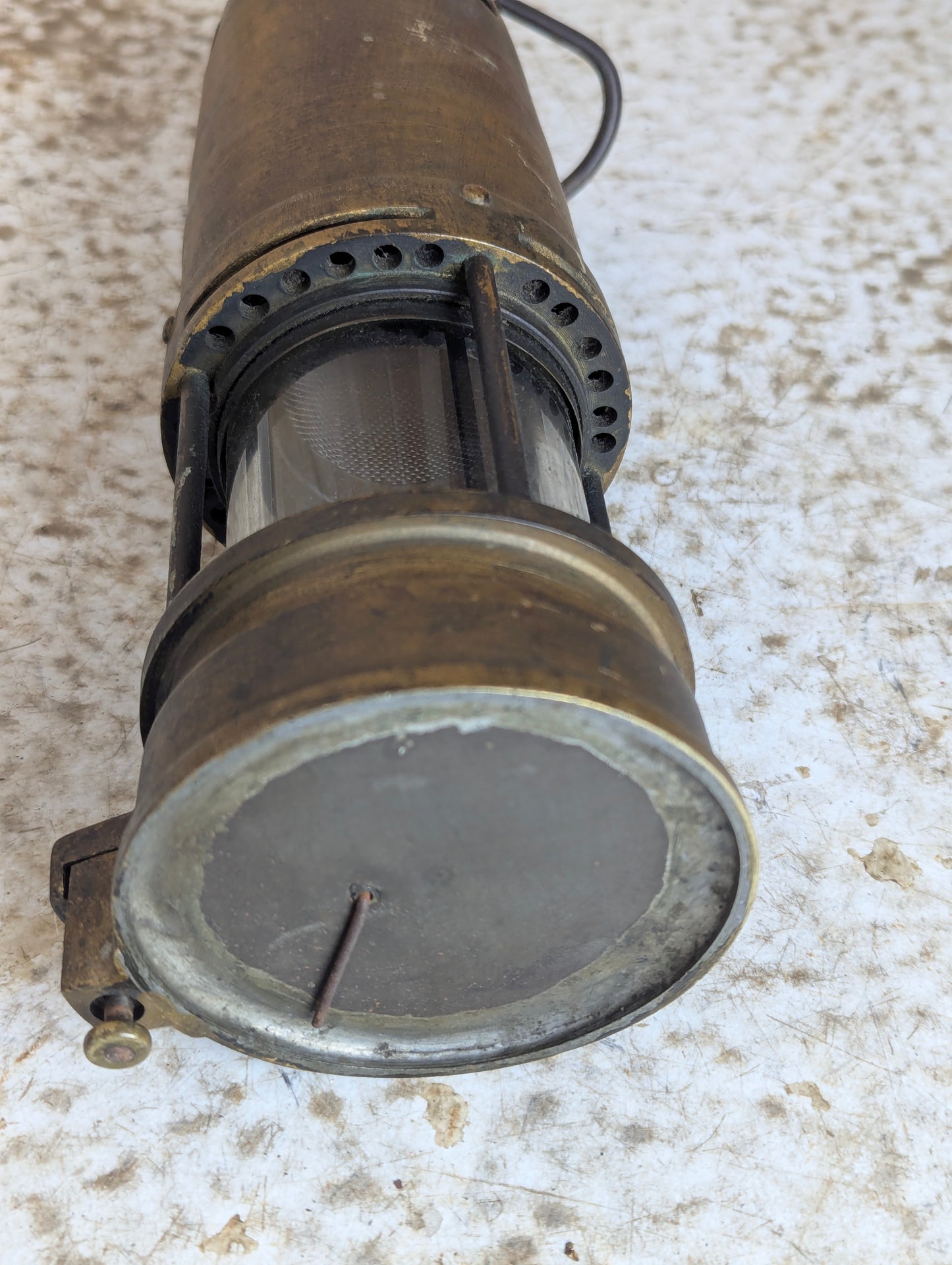 Antique Brass Miner’s Lamp