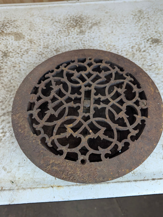 Vintage Cast Iron Round Register
