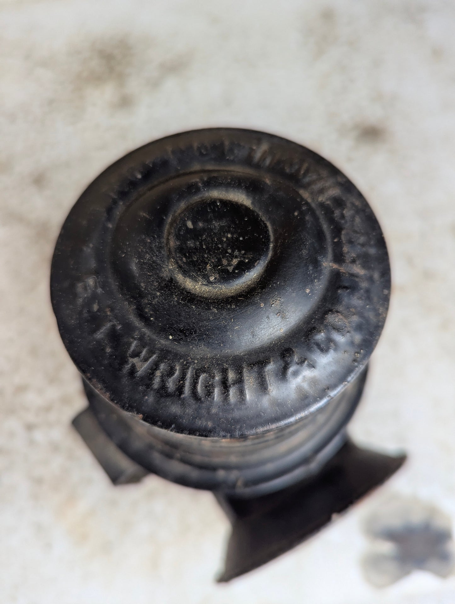 Antique E.T. Wright Railroad Utility Oil Lamp