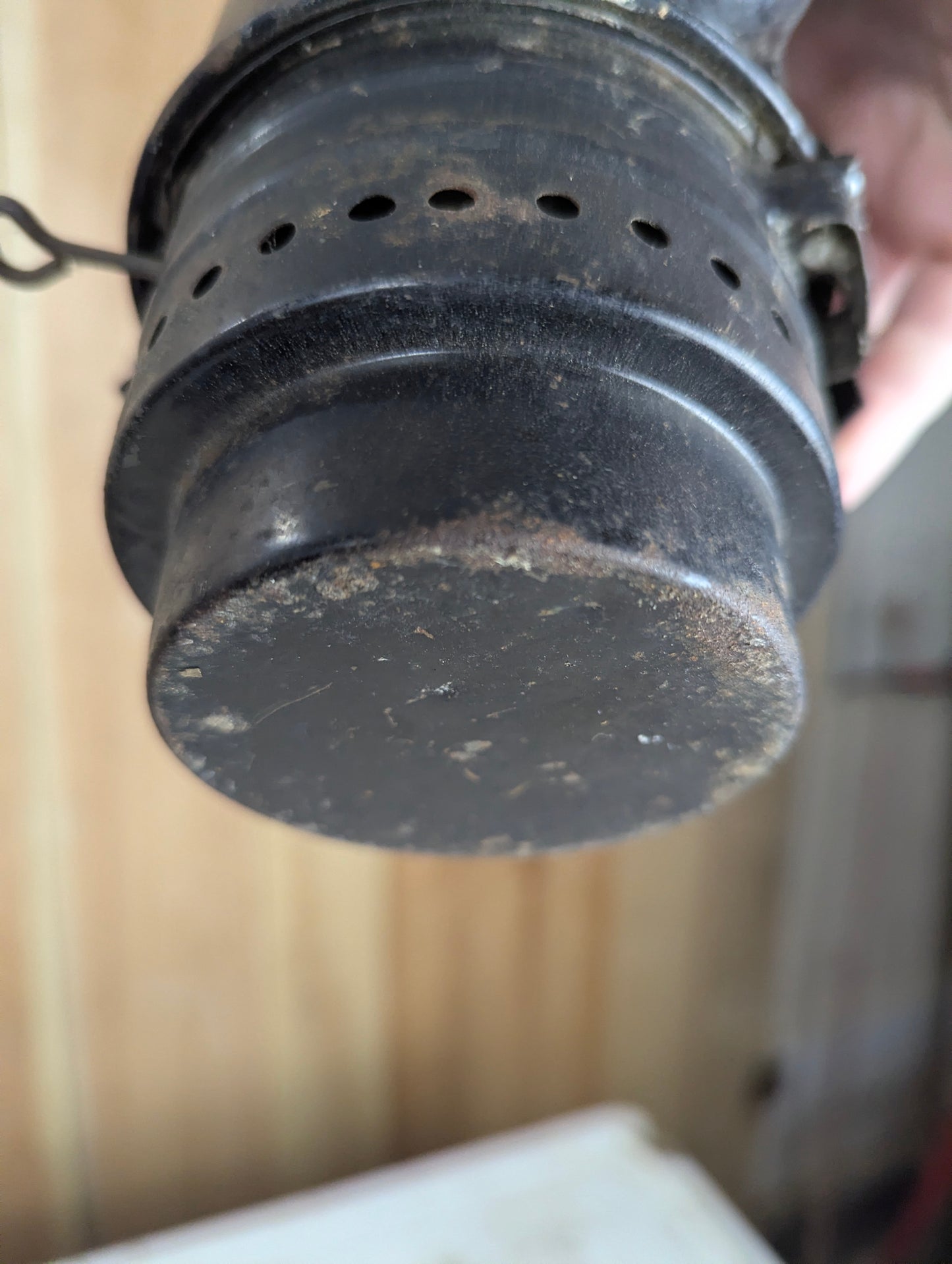 Antique E.T. Wright Railroad Utility Oil Lamp