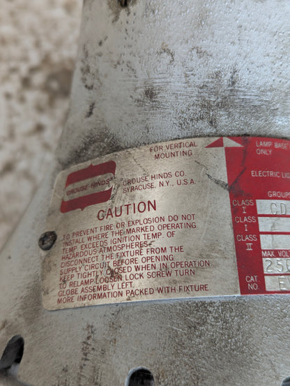 Vintage Industrial Factory Explosion Proof Light Fixture Model #EVA140