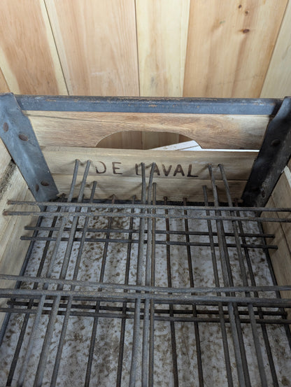 Vintage DeLaval Dairy Crate