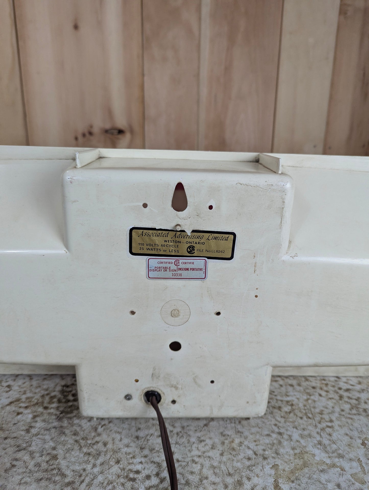 Vintage Homelite Construction Equipment Light Up Sign