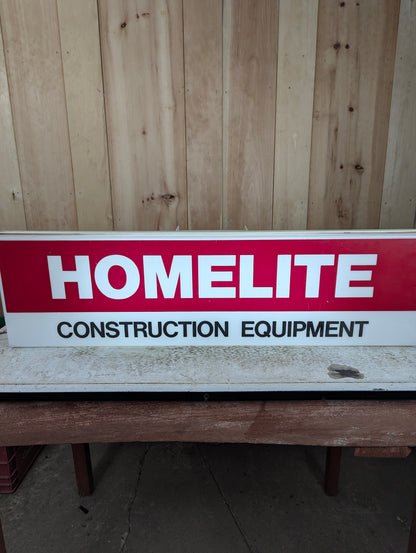Vintage Homelite Construction Equipment Light Up Sign