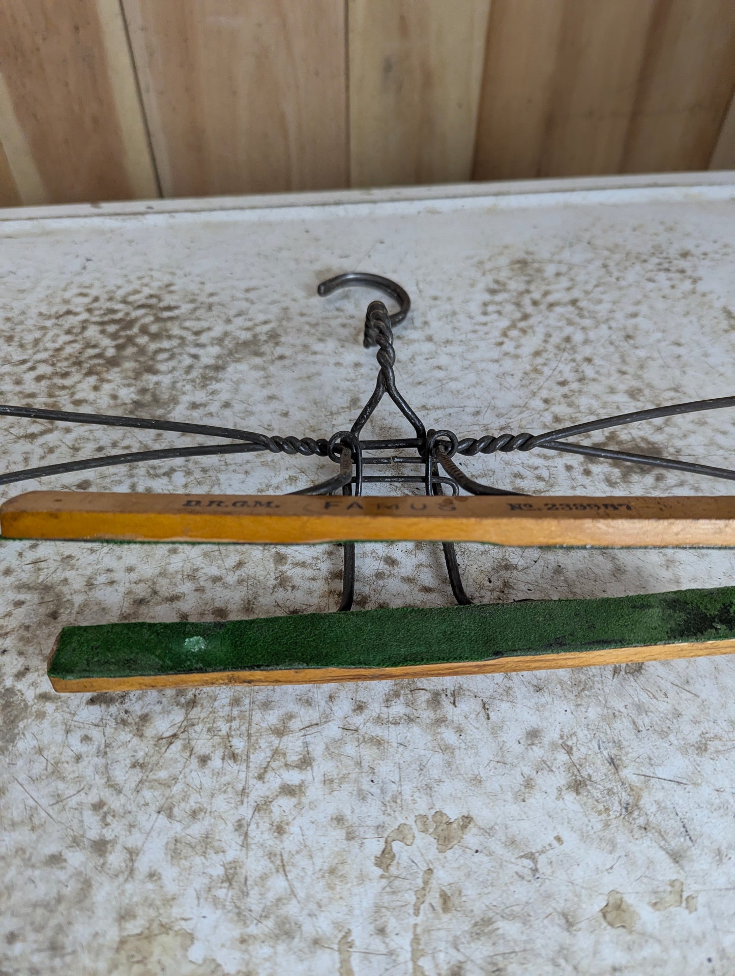 Antique German Wire Coat Hanger