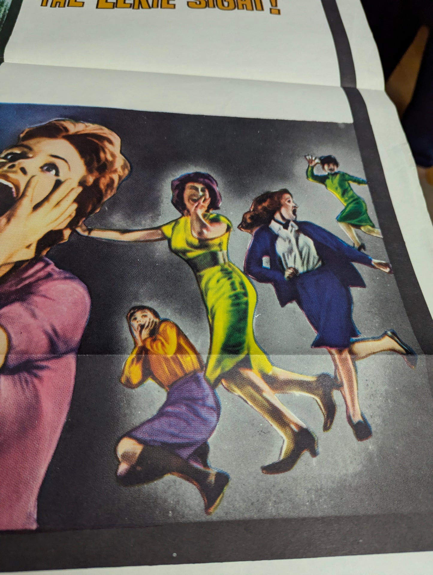 13 Frightened Girls! (1963) Vintage Original Horror Movie Poster one sheet folded