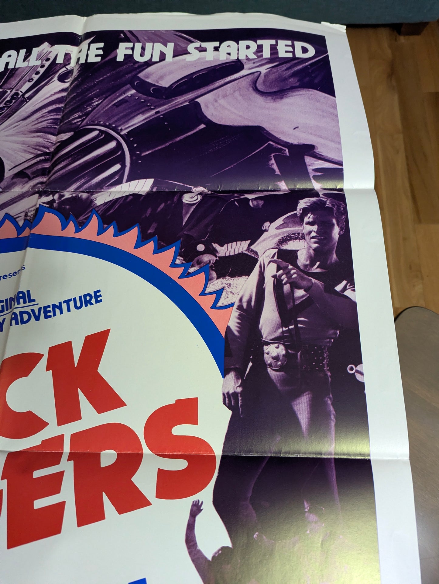 Buck Rogers (1977) Theatrical Re-release Vintage Original Sci-fi Movie Poster