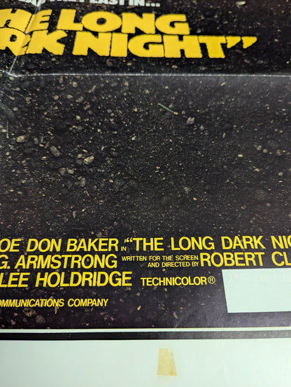 The Long Dark Night / The Pack (1977) Vintage Original Movie Poster one sheet folded