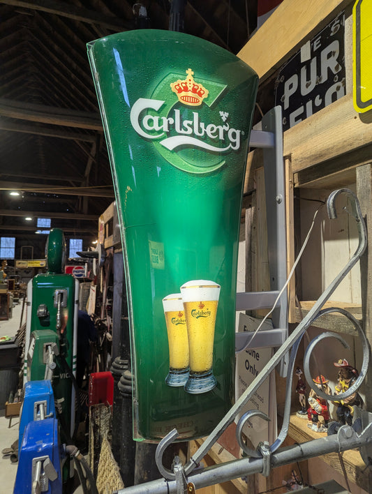 Double-Sided Light Up Carlsberg Beer Bar Sign