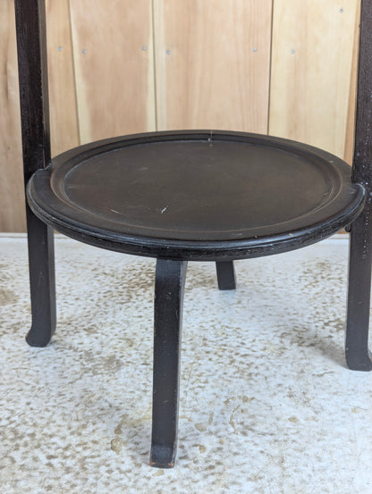 Antique Wooden 3-Tier Pie Pastries Baked Goods Display Rack