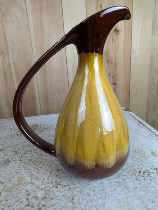 Tall Harvest Gold Blue Mountain Pottery Pitcher