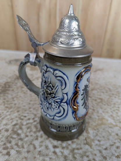 Austrian Lidded King Beer Stein
