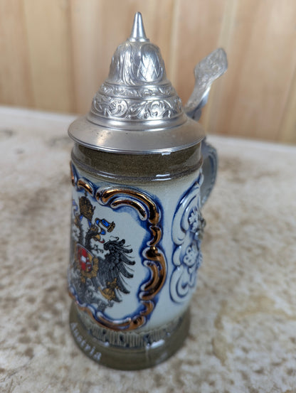 Austrian Lidded King Beer Stein