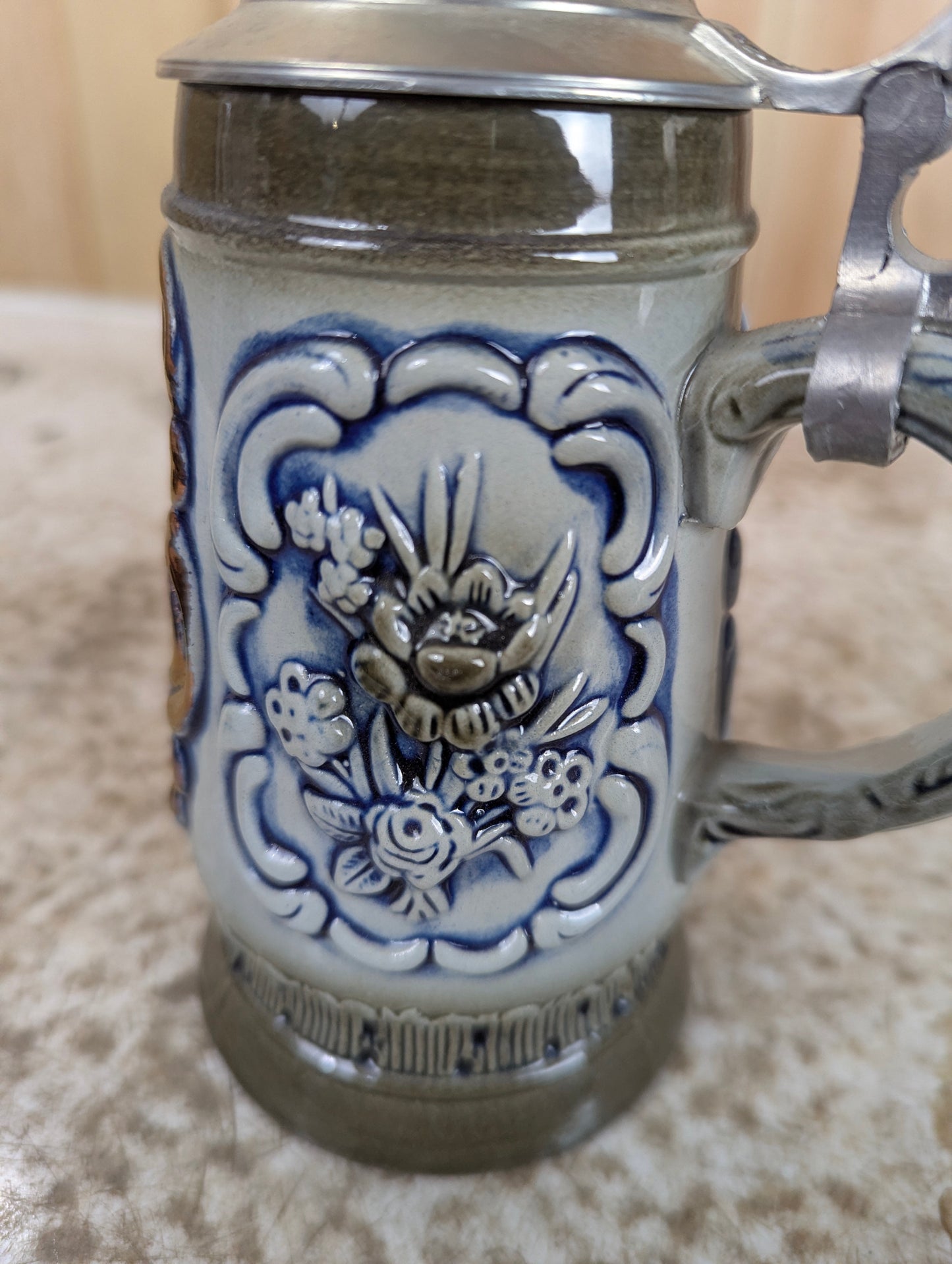 Austrian Lidded King Beer Stein