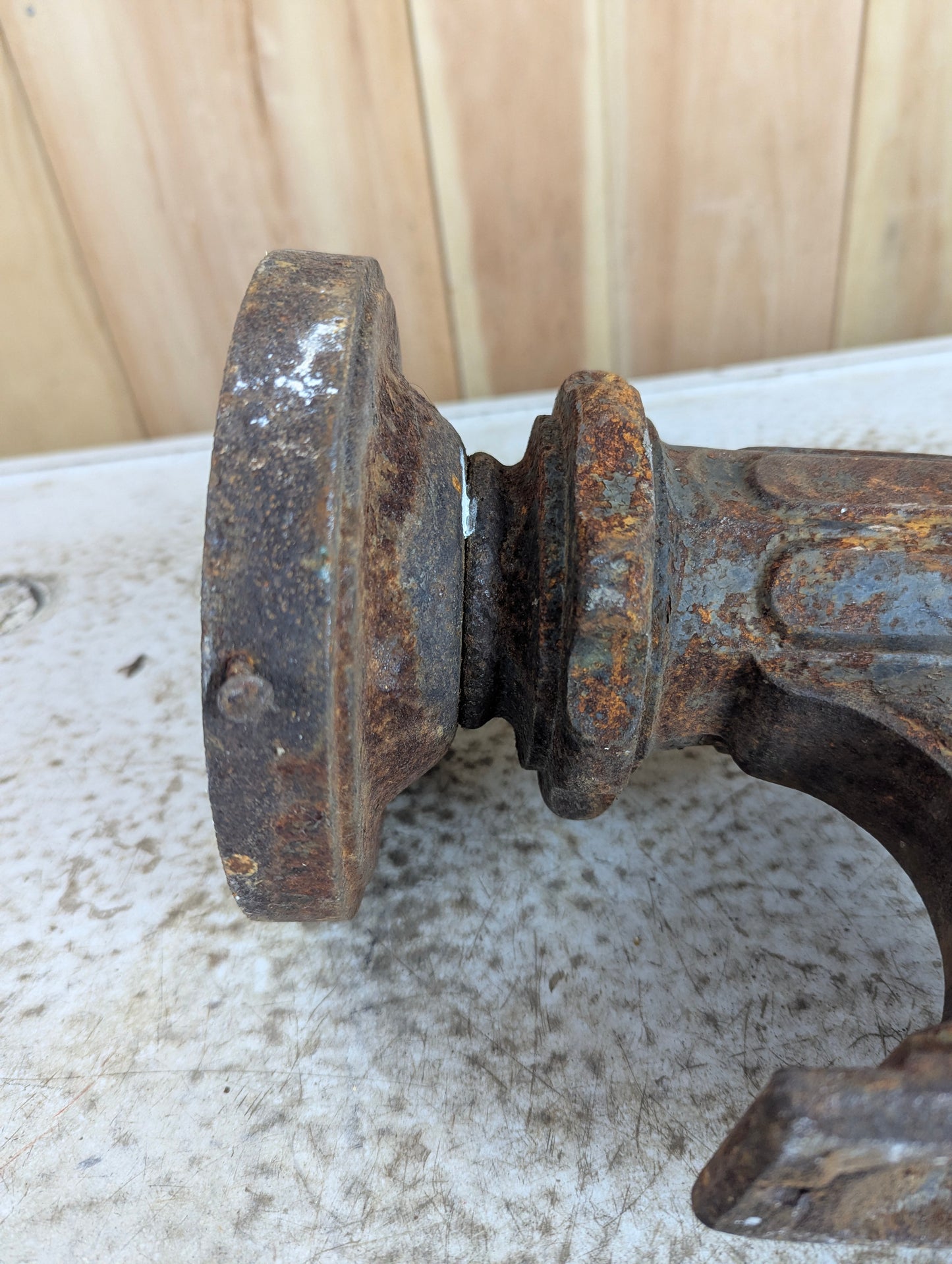 Antique Cast Iron Wall Sconce