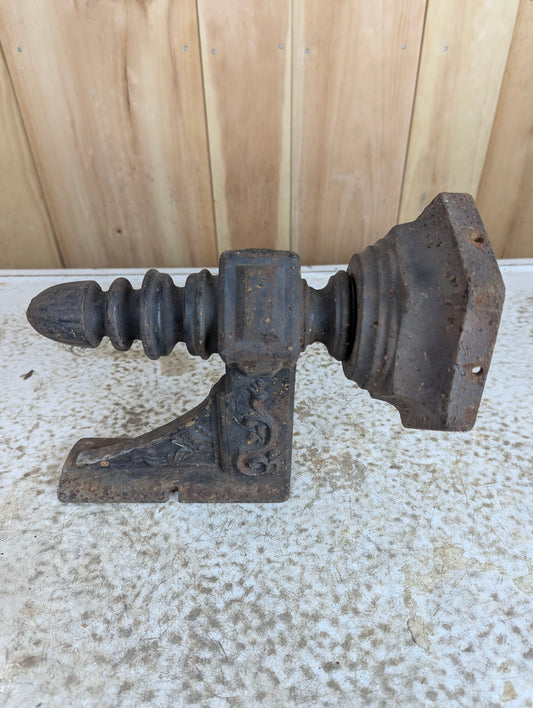 Large Antique Cast Iron Wall Sconce