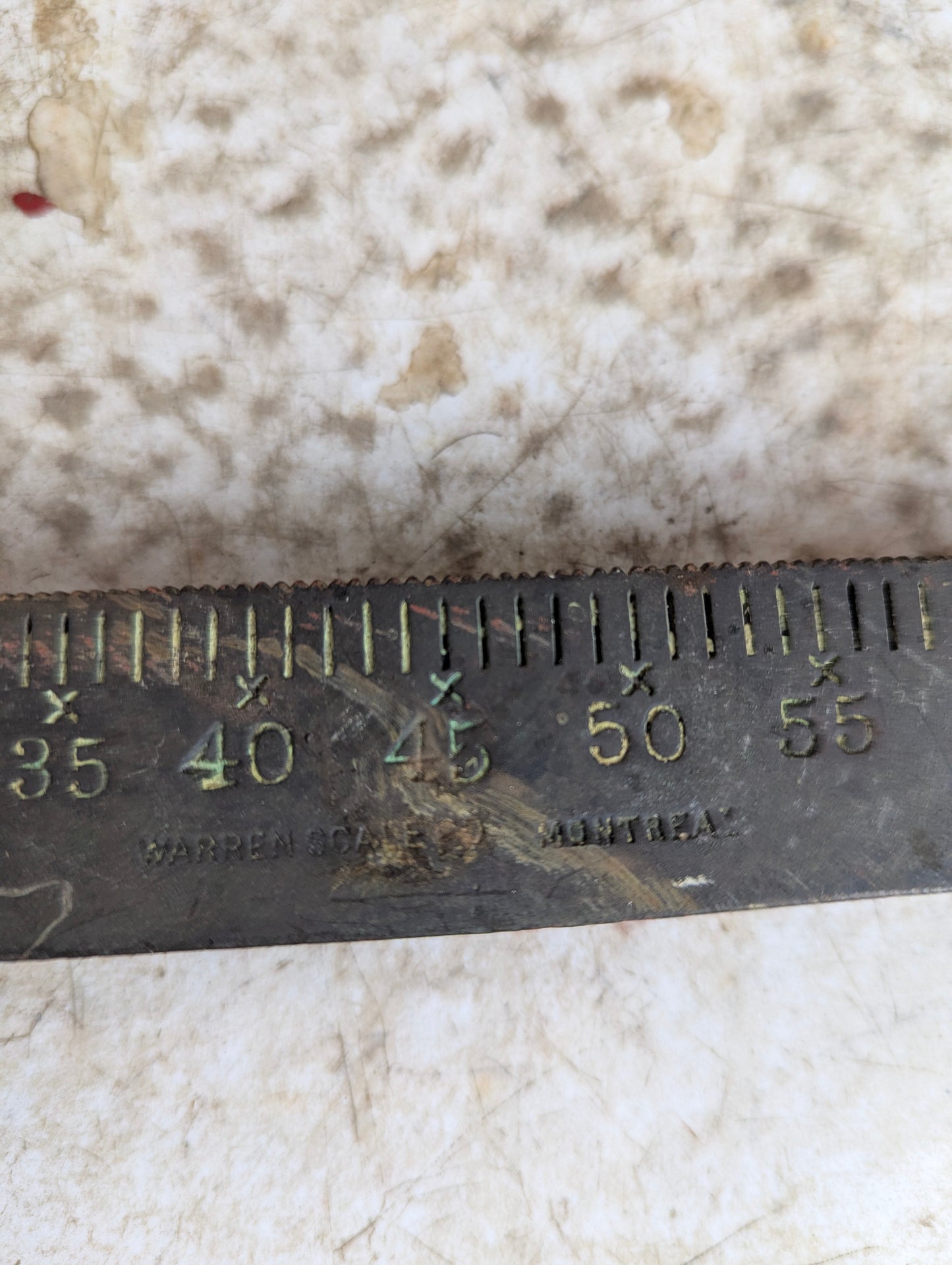 Vintage Warren 1200 lb Hanging Balance Scale