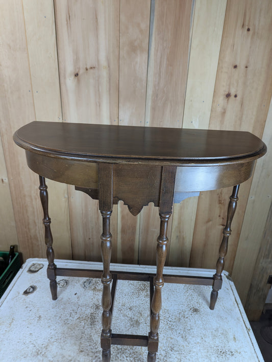 Antique Hilton Half Moon Side Table