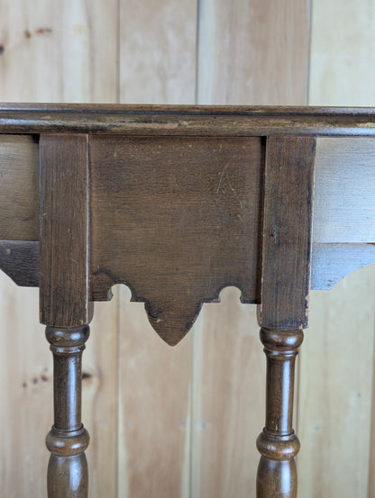 Antique Hilton Half Moon Side Table