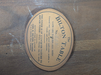 Antique Hilton Half Moon Side Table