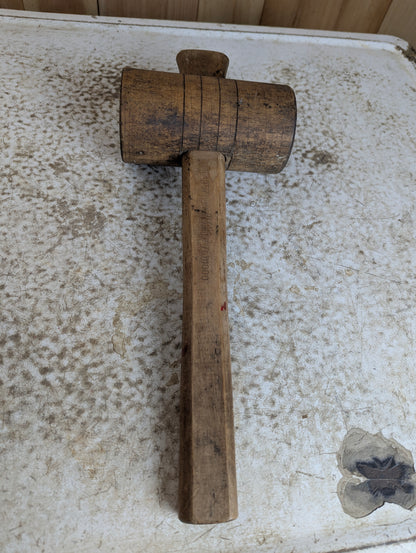 16” Vintage Wooden Mallet