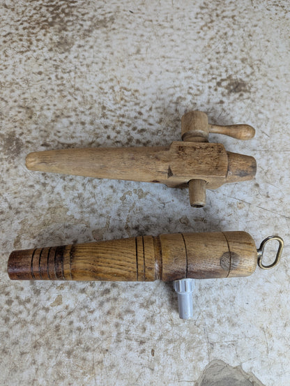 Vintage Wooden Barrel Spigots Beer Wine Cask Taps