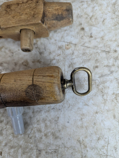 Vintage Wooden Barrel Spigots Beer Wine Cask Taps