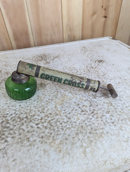 Vintage Green Cross Insecticide Sprayer