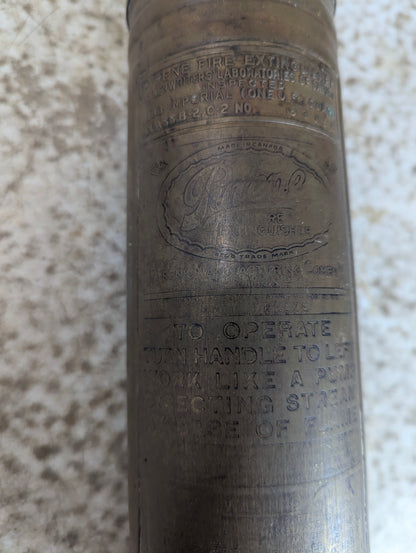 Vintage 1 Qt Pyrene Fire Extinguisher