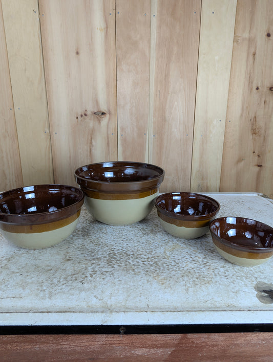 Set of 4 Stoneware Bowls
