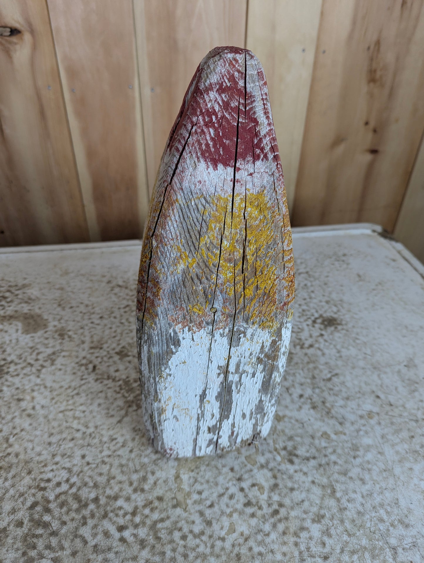 Vintage Handcrafted Wooden Lobster Buoy