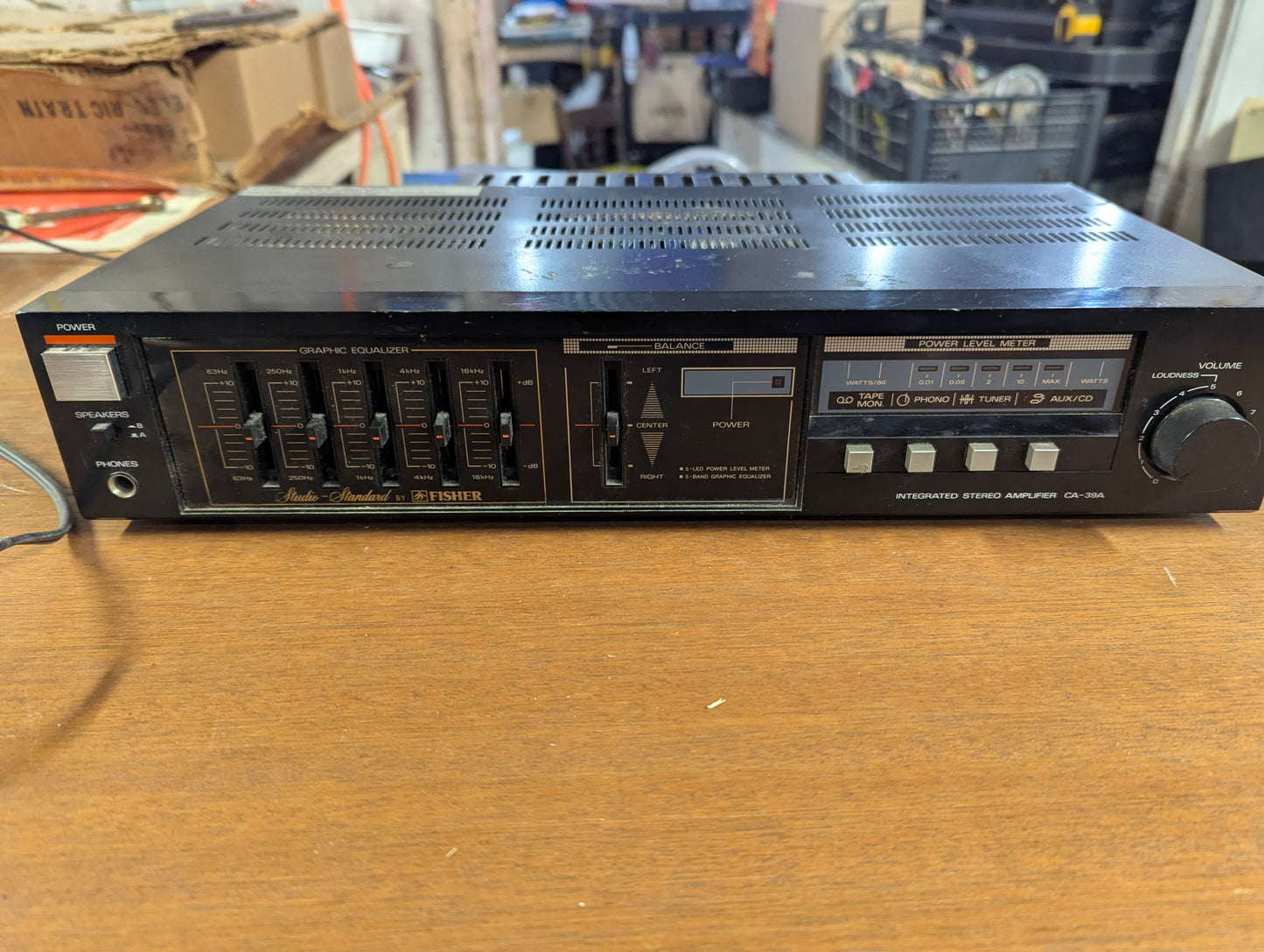 Vintage Fisher Stereo Amplifier Model CA-39A