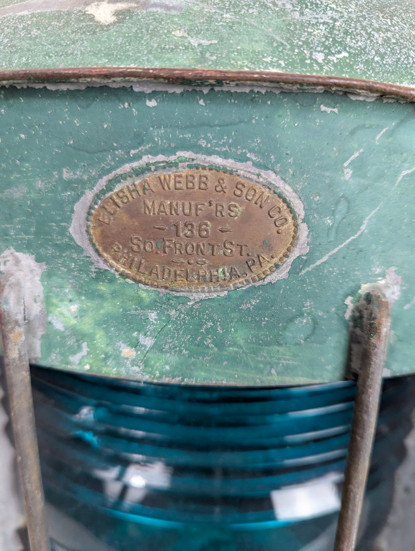 Antique Navigational Masthead Electrified  Lantern