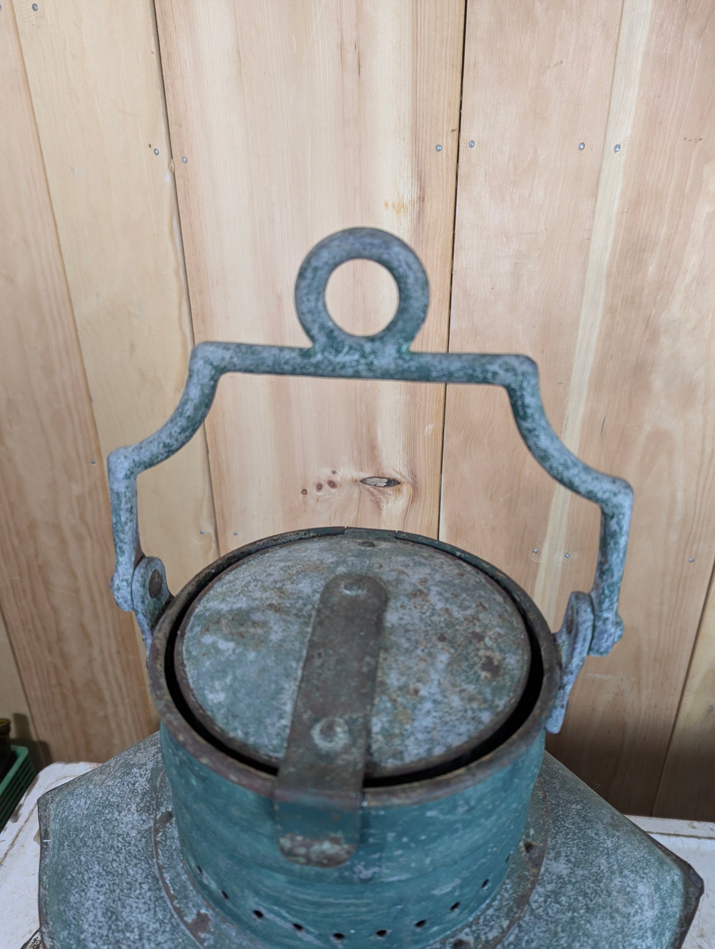 Antique Navigational Masthead Electrified  Lantern